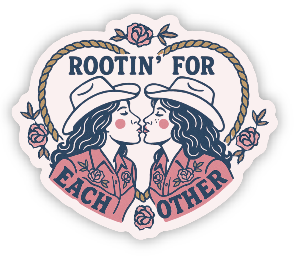 Rootin' For Each Other Sticker