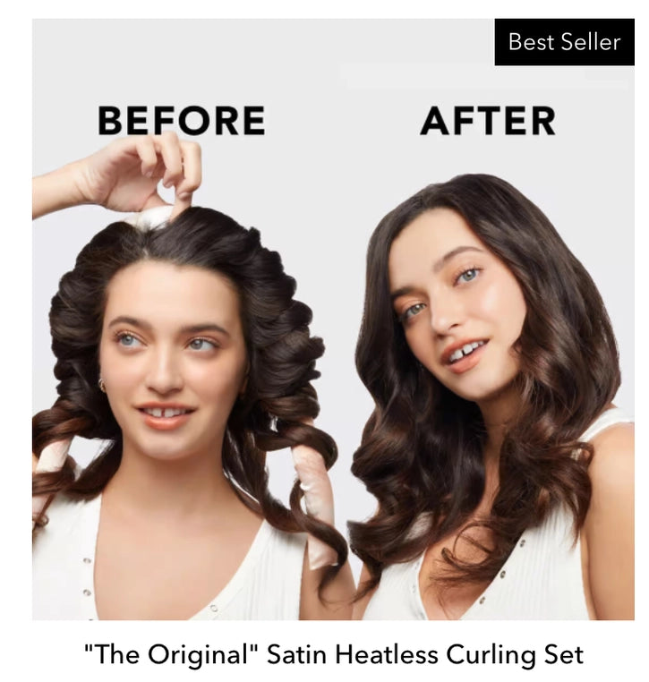 Satin Heatless Curling Set | Sunset Tie Dye