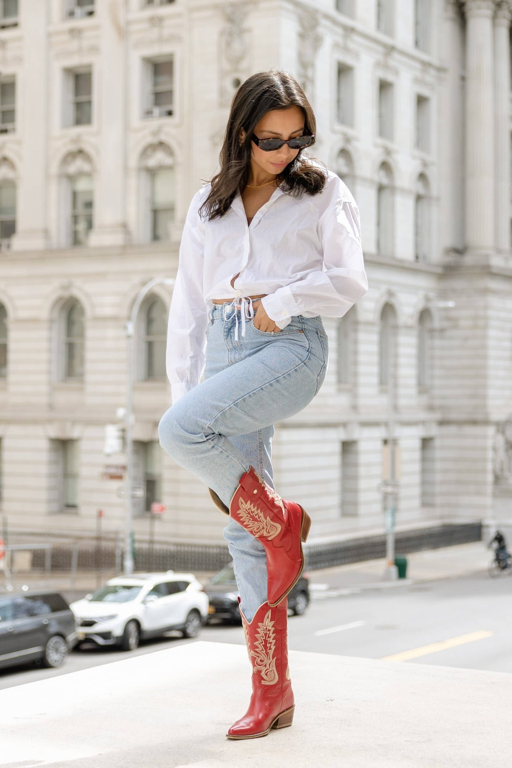Loyal Western Cowboy Boots | Red Leather