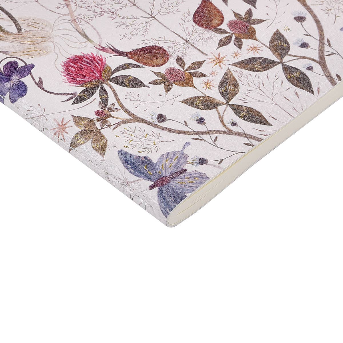 Vegan Leather A5 Notebook | Symmetrical Flora
