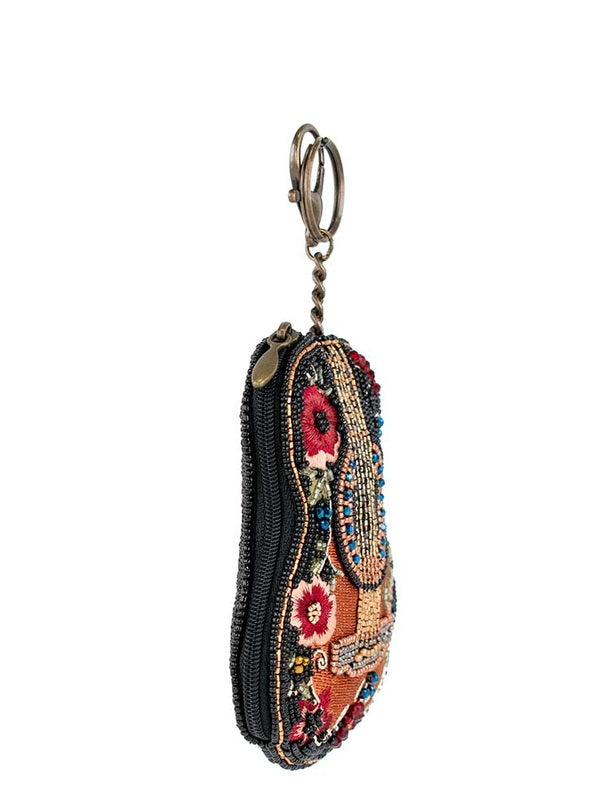 Classical Vibe Beaded Guitar Coin Purse