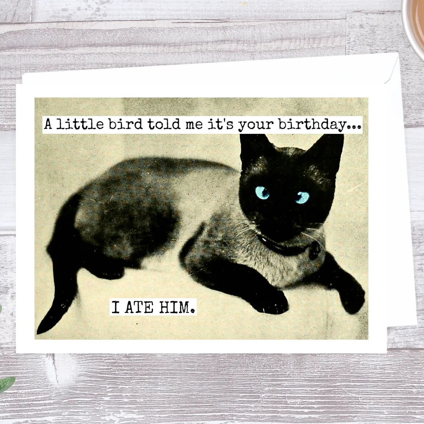 A Little Bird Told Me | Vintage Birthday Card