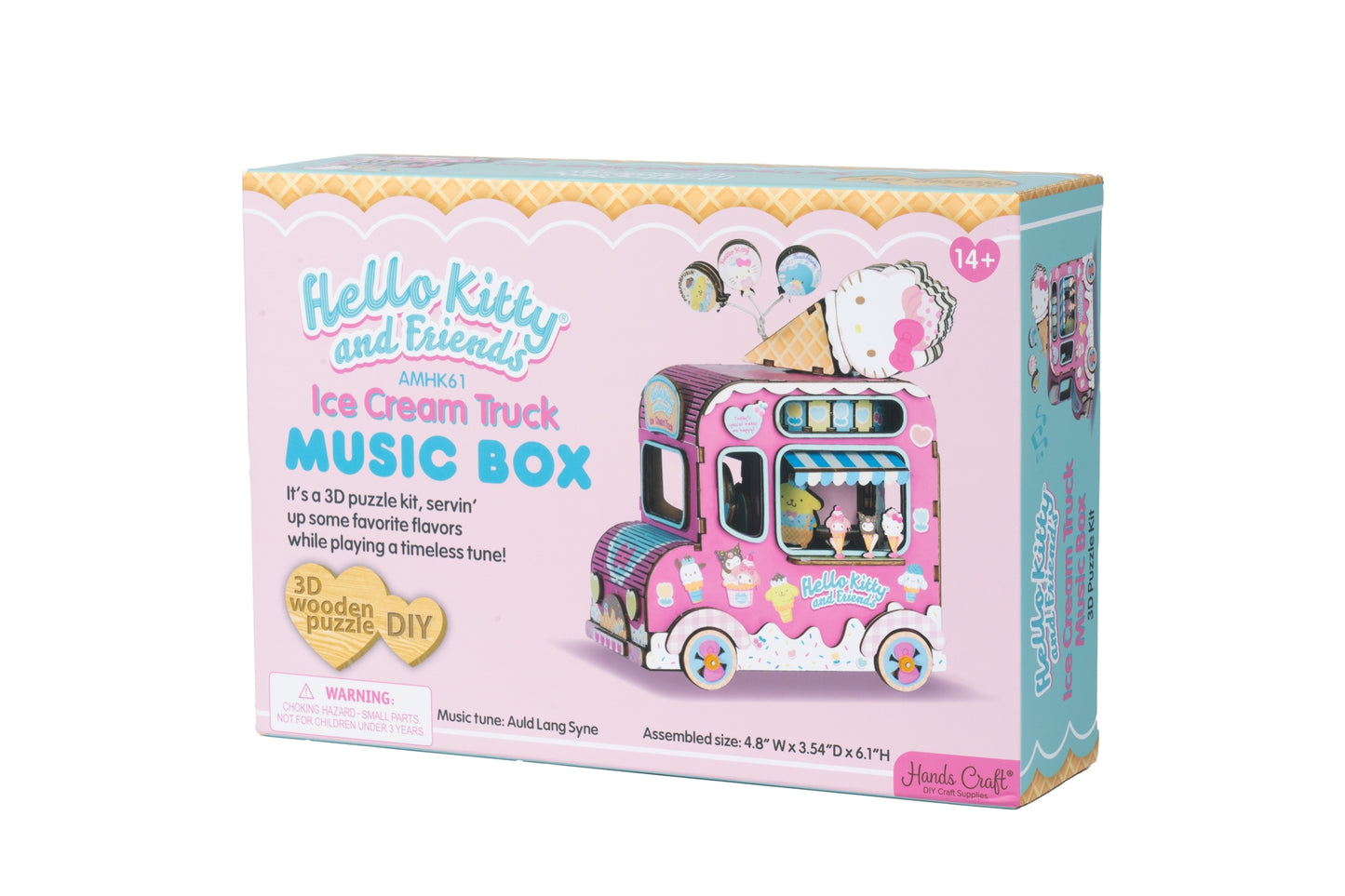 Hello Kitty® and Friends Wooden Music Box: Ice Cream Truck