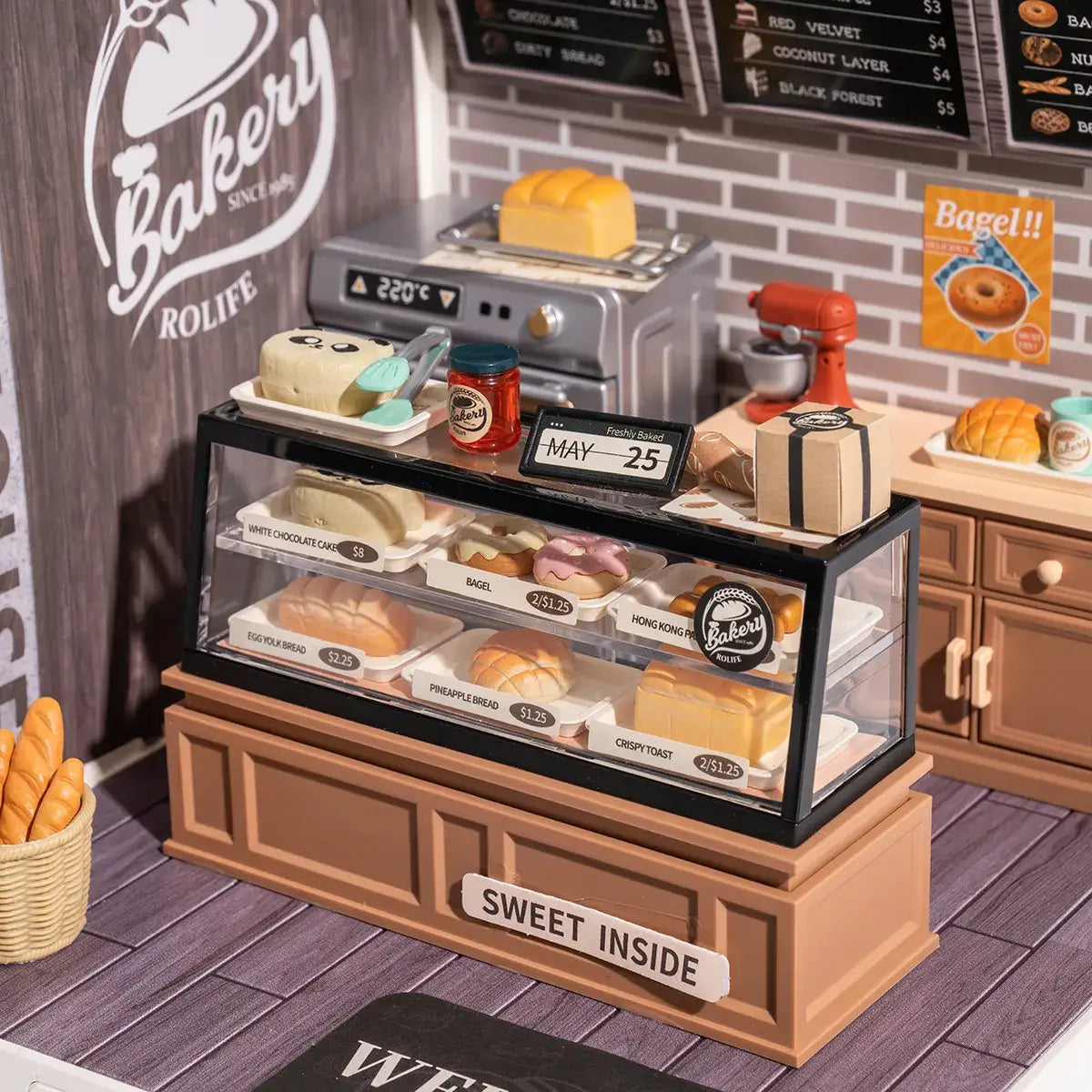 DIY Miniature Model Kit: Golden Wheat Bakery
