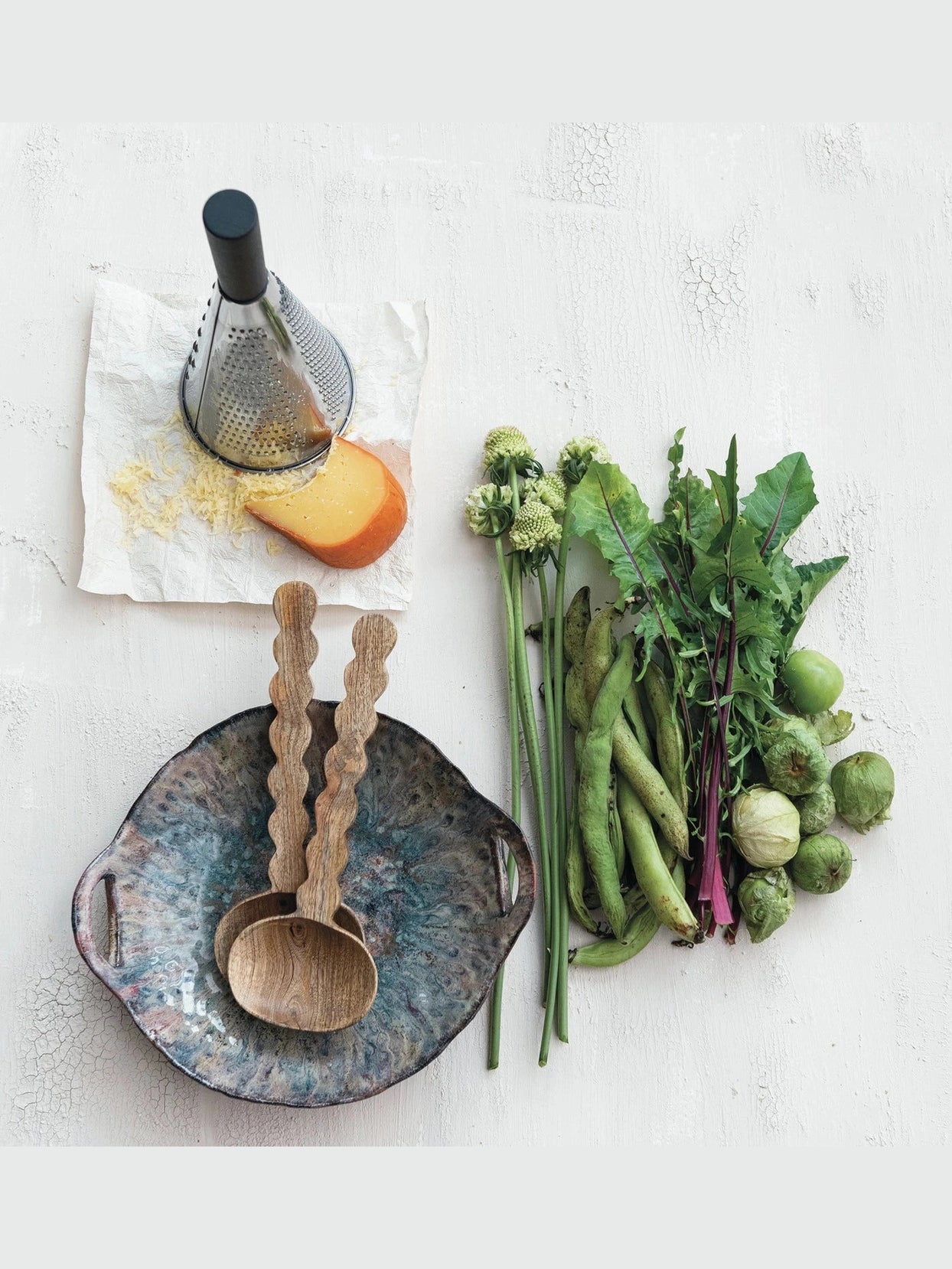 Stainless Steel Cone Shaped Grater w/ Mango Wood Handle