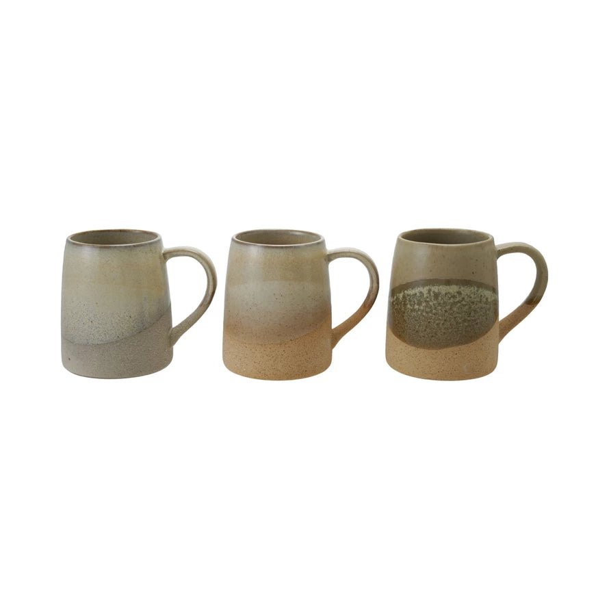 14 oz. Stoneware Mug Reactive Glass | 3 Colors