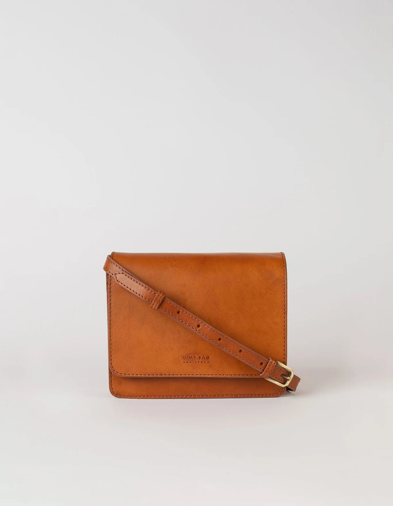 Audrey Mini Cognac Classic Leather Bag