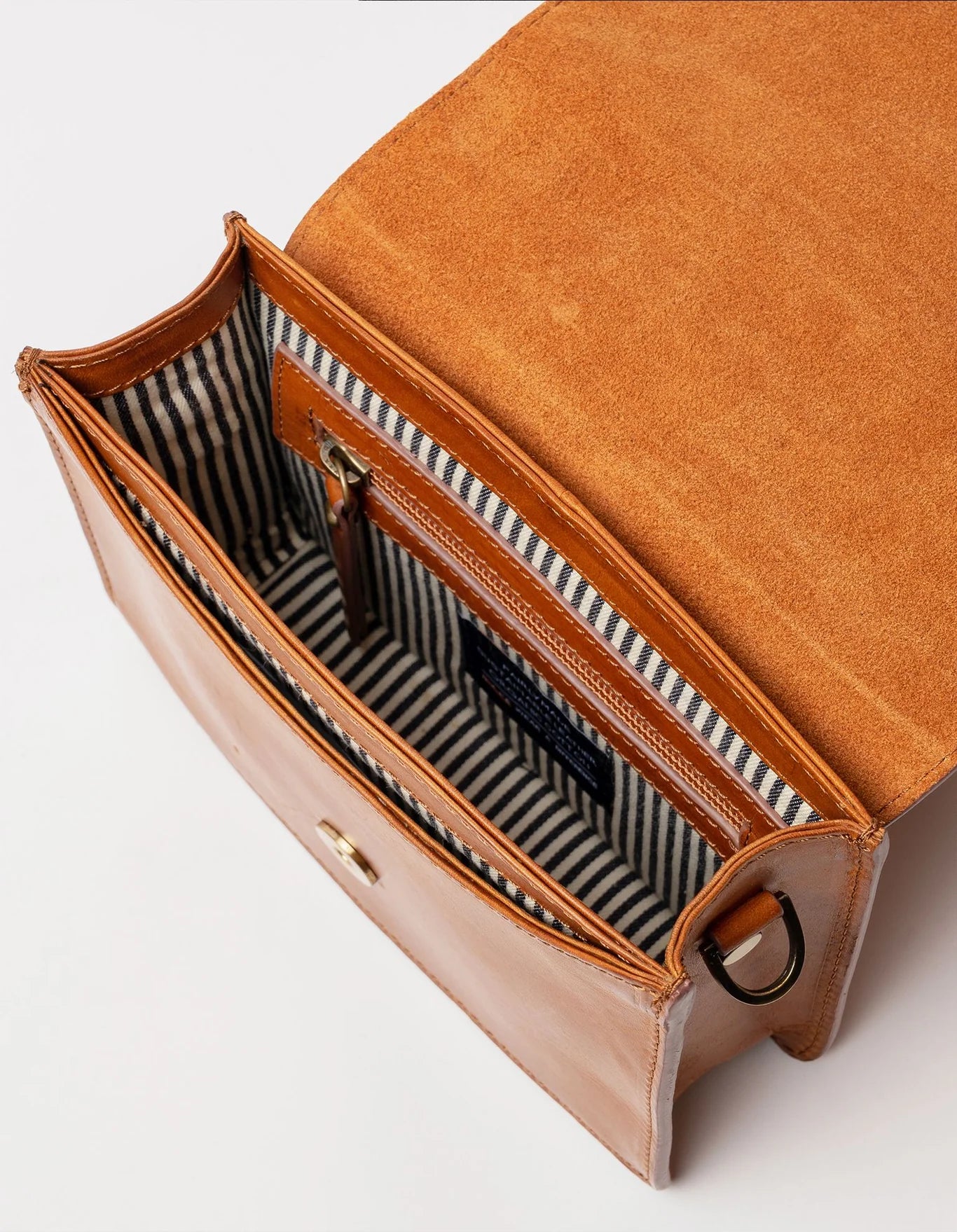 Audrey Mini Cognac Classic Leather Bag