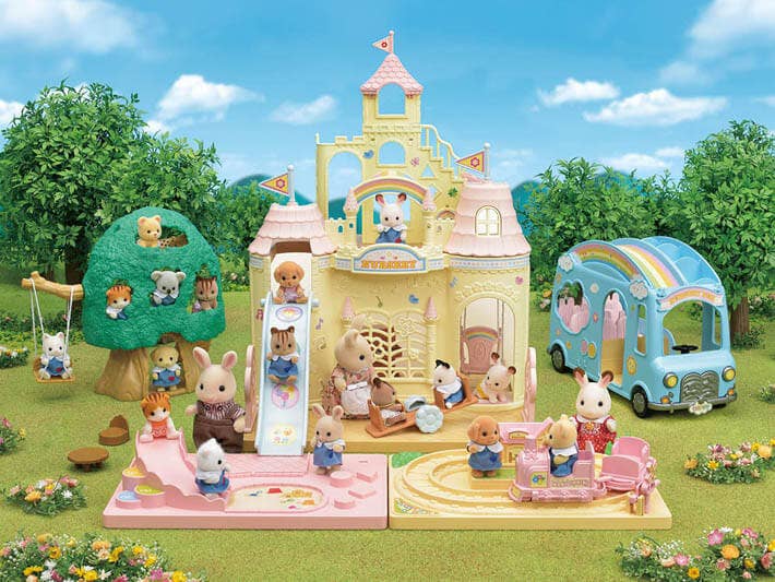 Dollhouse Playset, Baby Castle Nursery, Collectible Toys