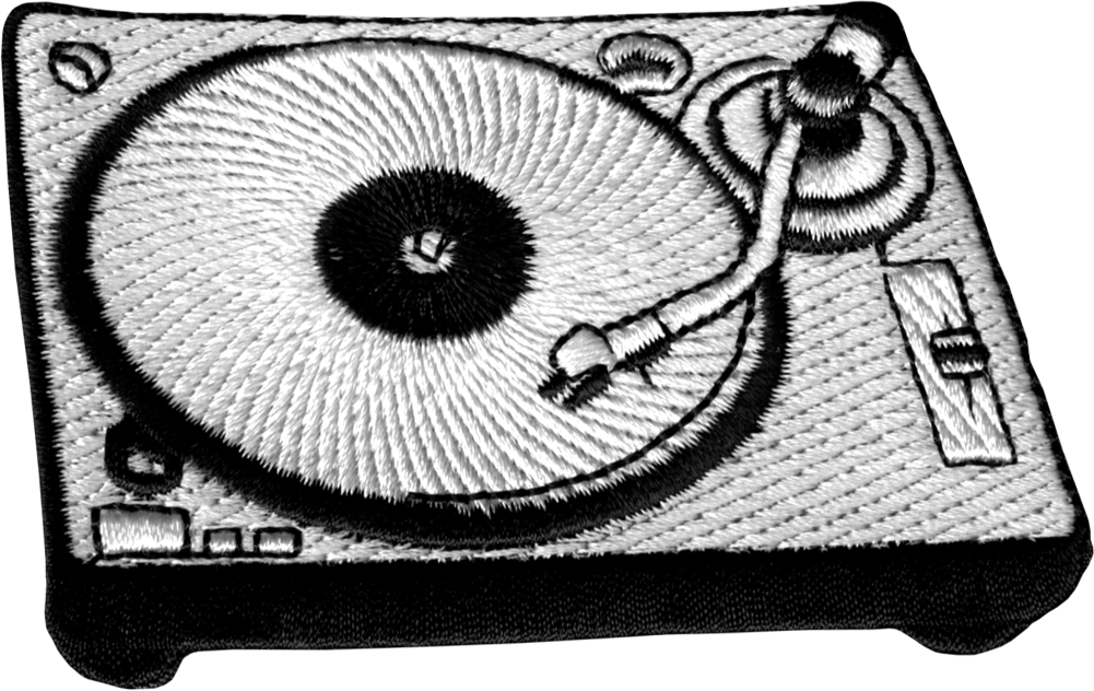 Patch - Turntable - Black And White Record Player - 3"