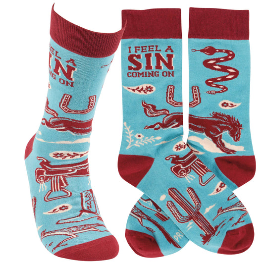 I Feel A Sin Coming On Socks