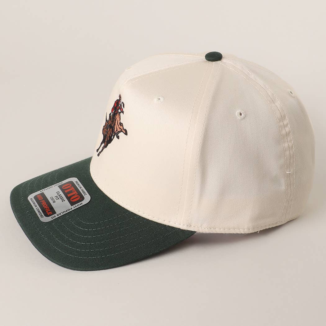 Rodeo Bull Rider Embroidered Trucker Hat