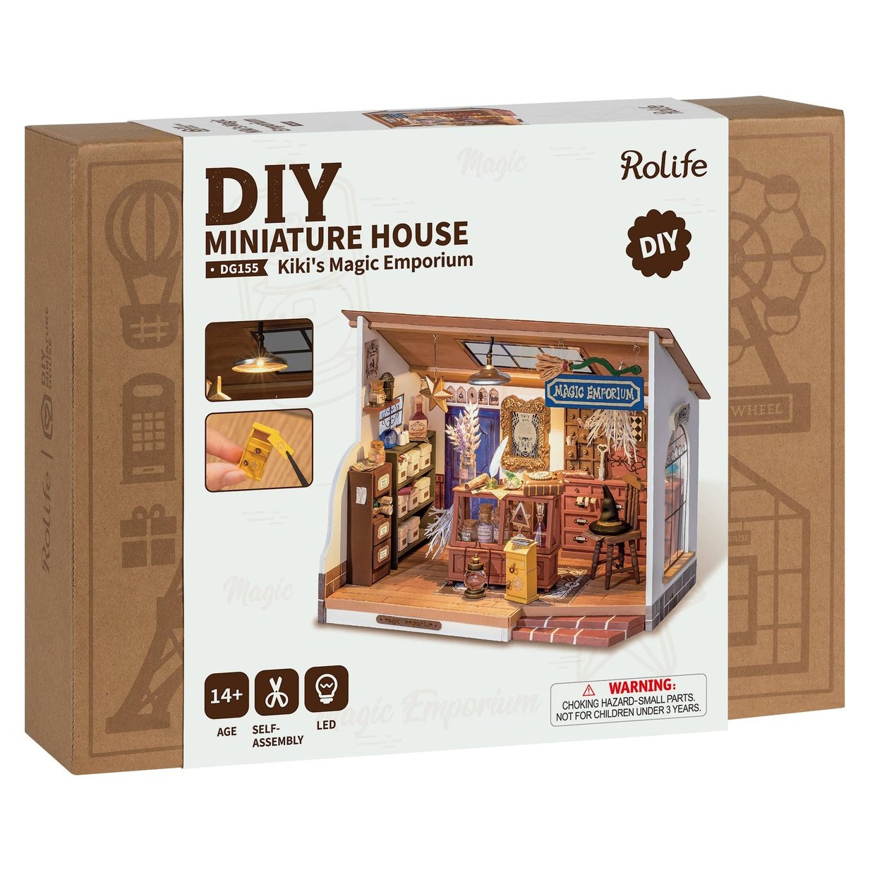 DIY Miniature Model Kit: Kiki's Magic Emporium