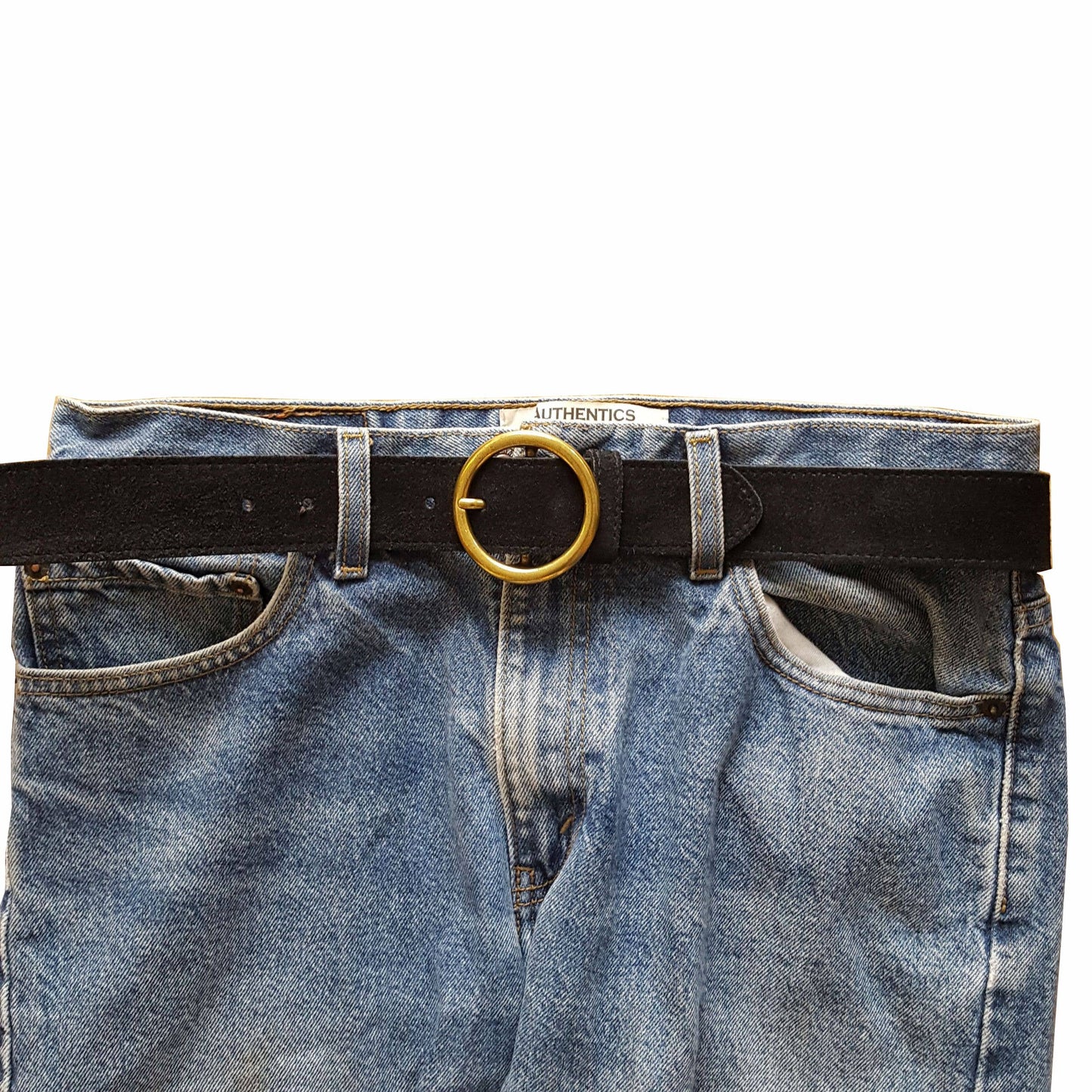 Genuine Cow Suede Leather Belt