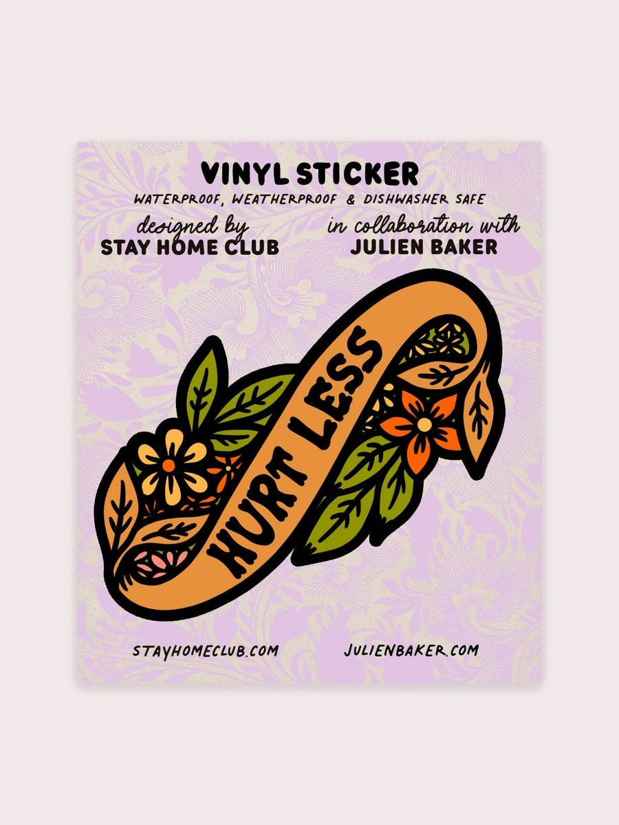 Hurt Less Vinyl Sticker