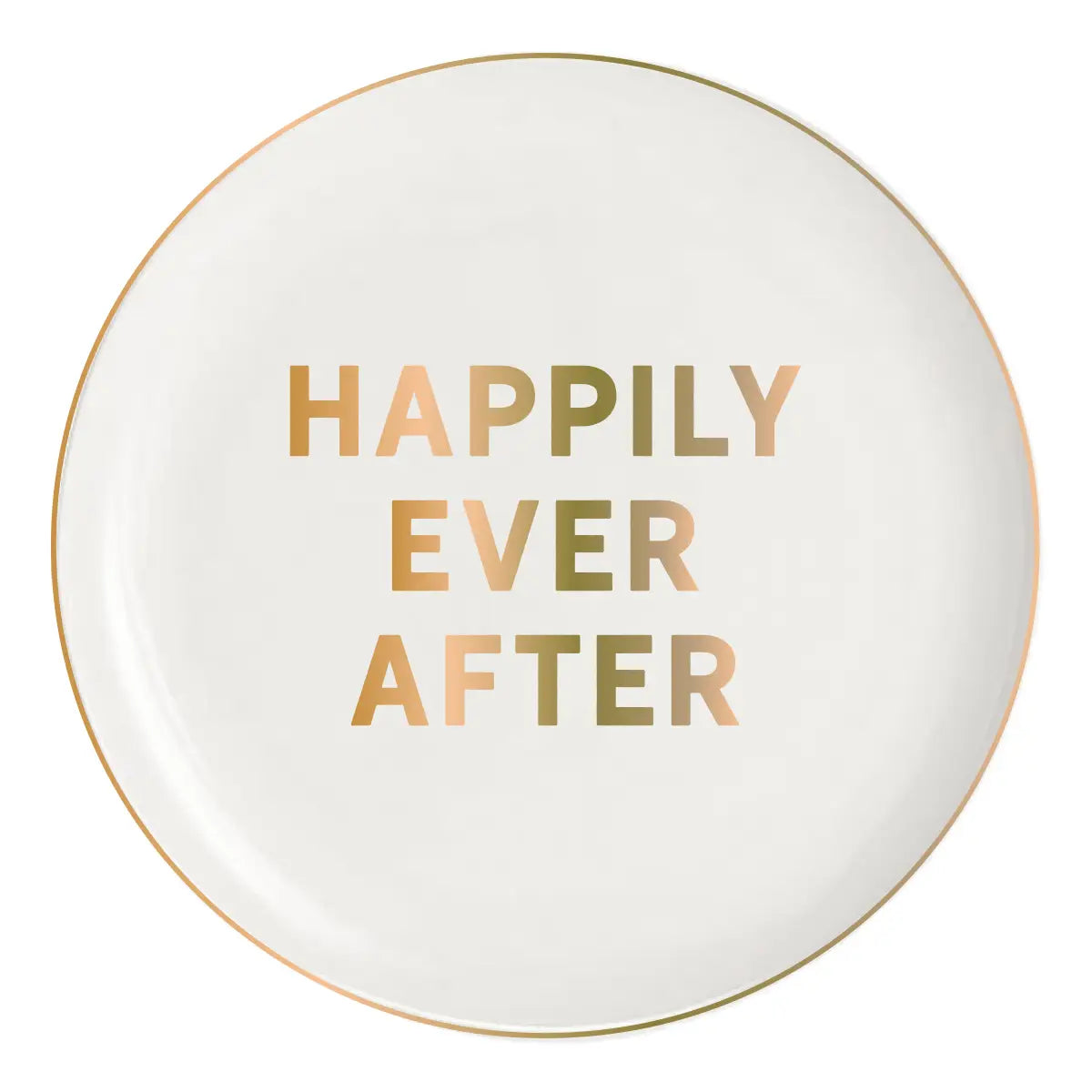 Ceramic Round Trinket Tray | Happily Ever After