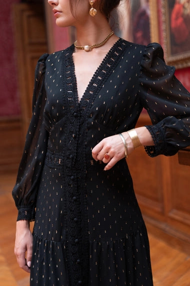 Avril Long Lace Dress