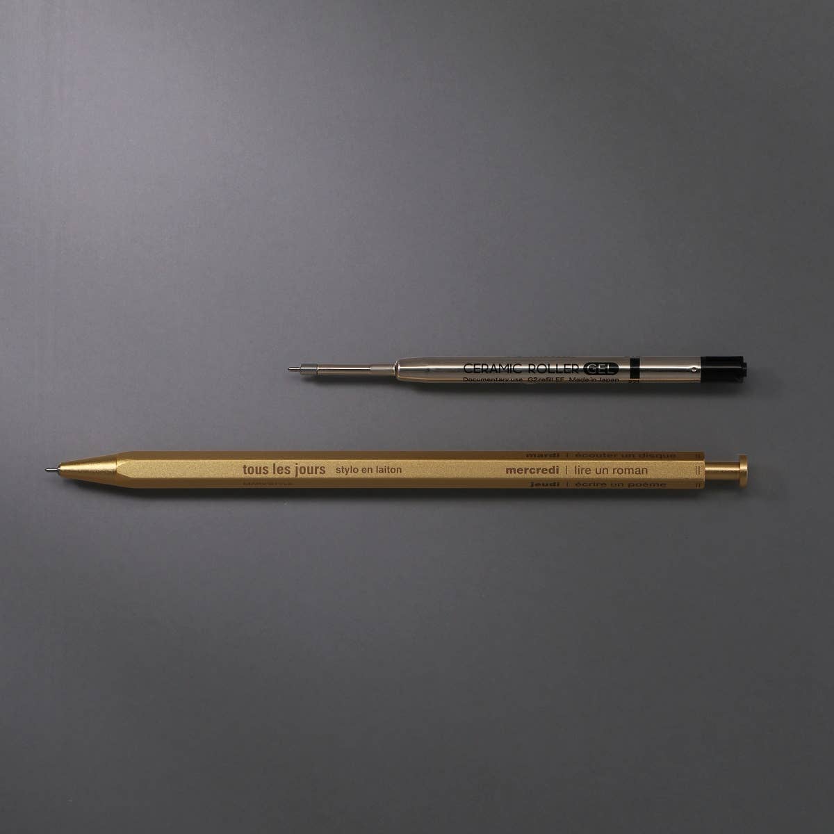 Gel Brass Ballpoint Pen | MARK'STYLE