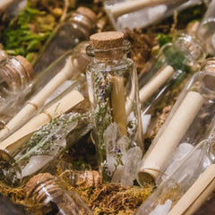 Crystal Wishing Bottles - White