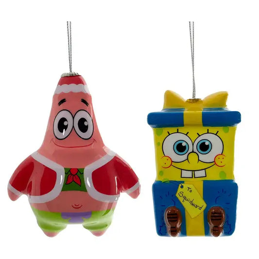 SpongeBob Squarepants™ and Patrick Decoupage Ornaments