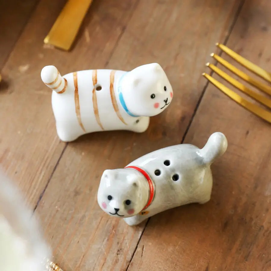 Ceramic Cat Salt and Pepper Shakers