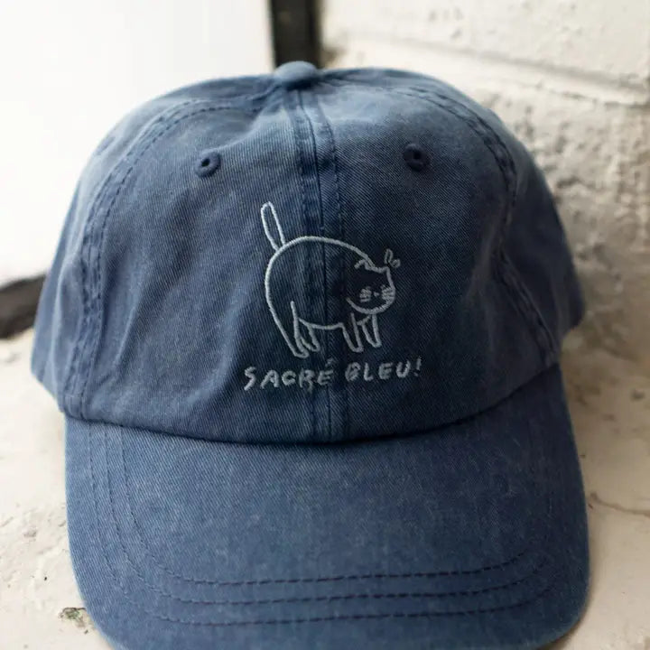 Sacré Bleu Dad Hat - Vintage Dark blue
