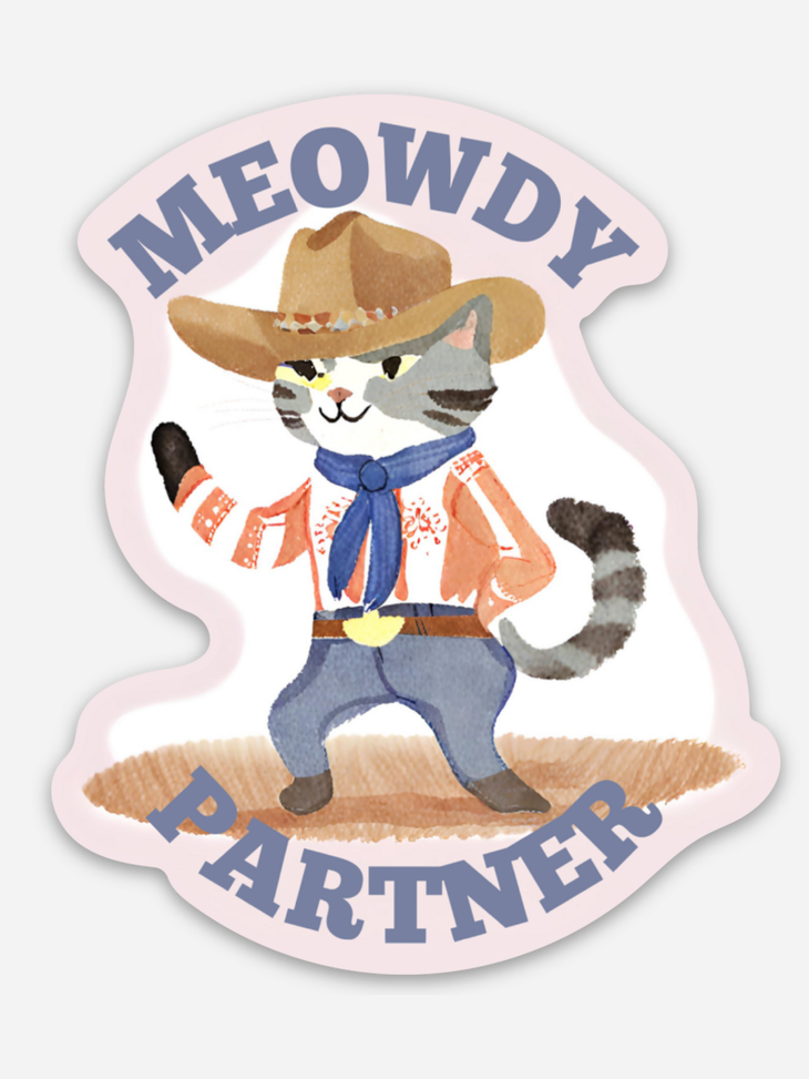 Meowdy Partner Sticker