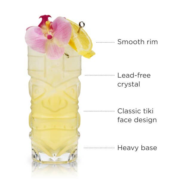 Crystal Tiki Glasses Set of 2