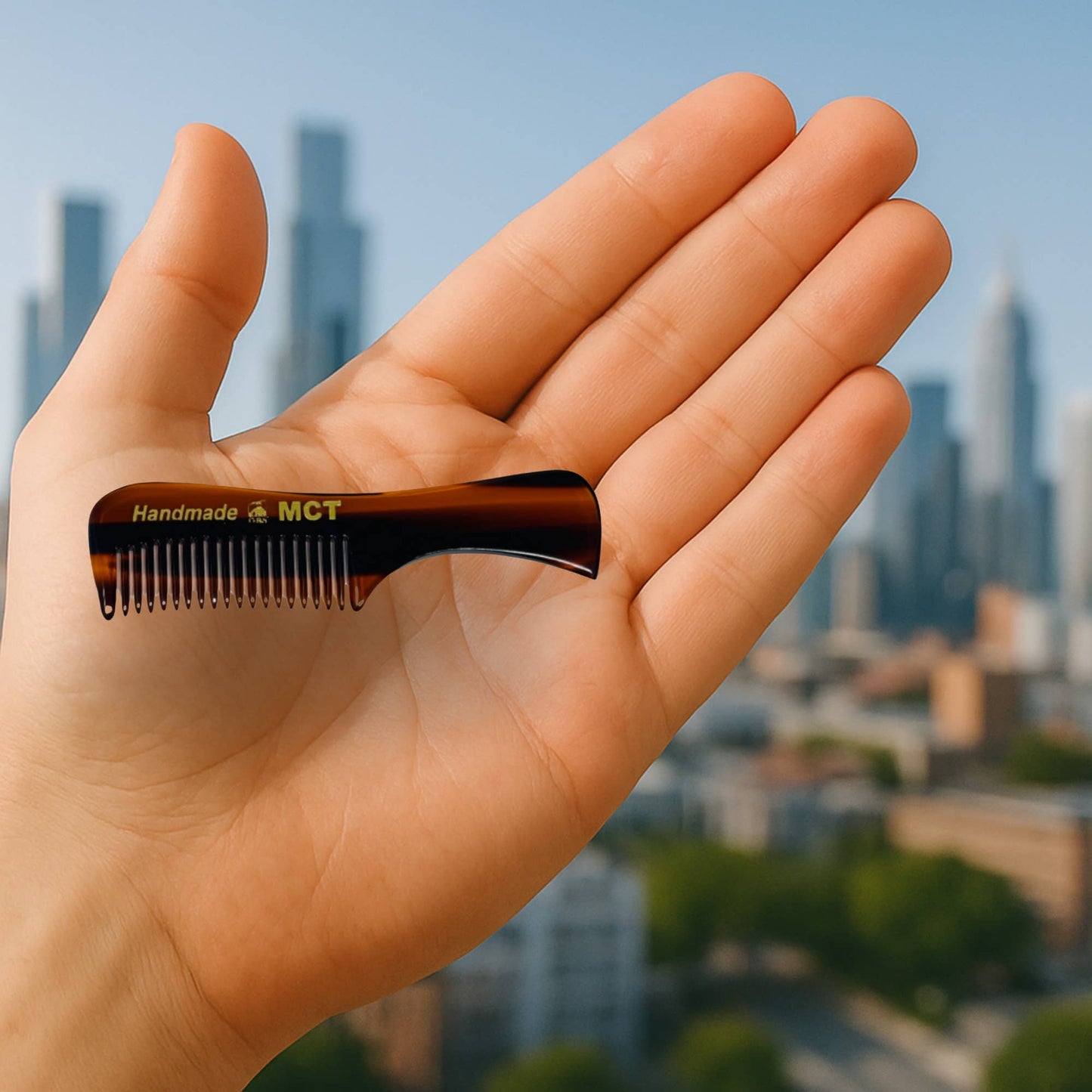 G.B.S MCT Moustache Comb Fine Toothed 3"