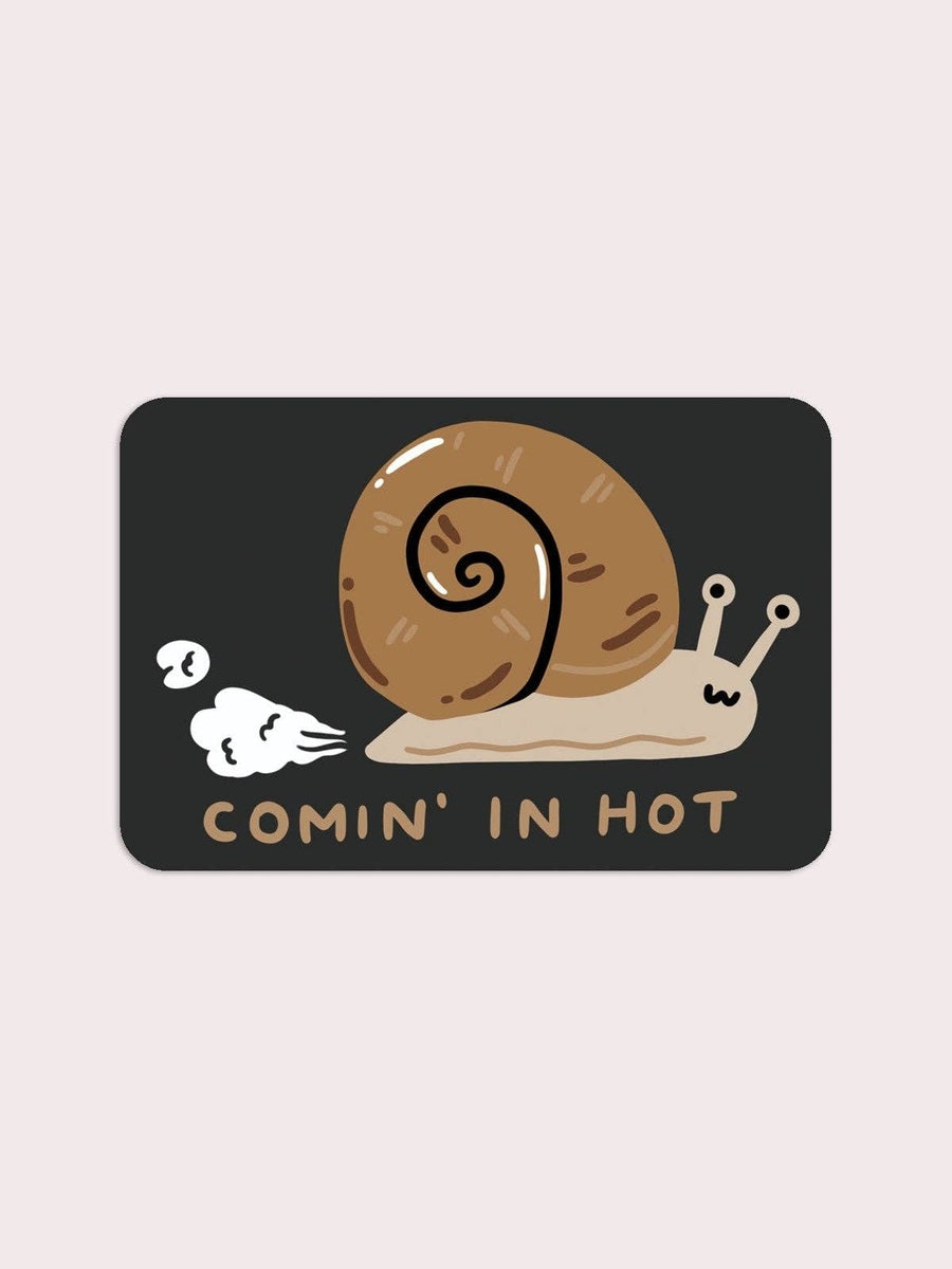Comin' In Hot Vinyl Sticker