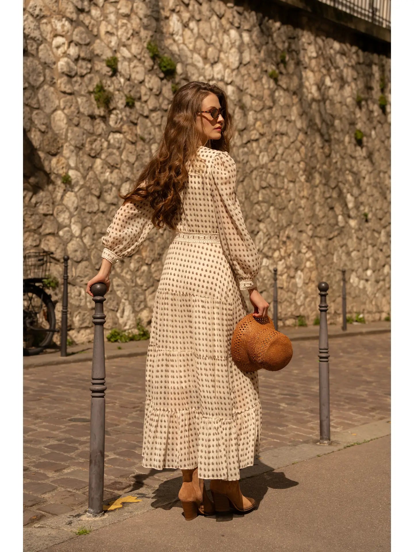 Avril Long Dress | Bohemian Print