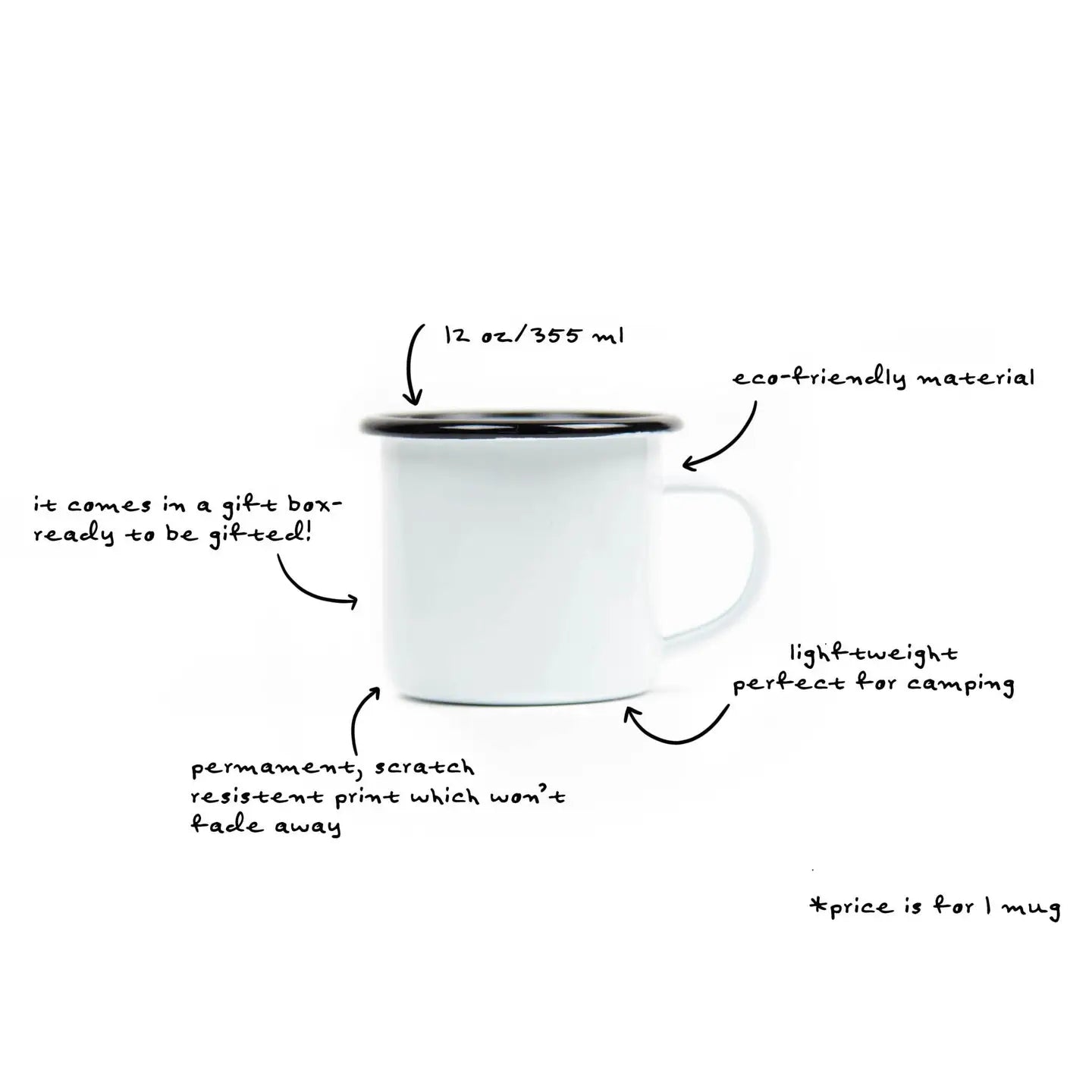 Canada, Camping Mug | Black