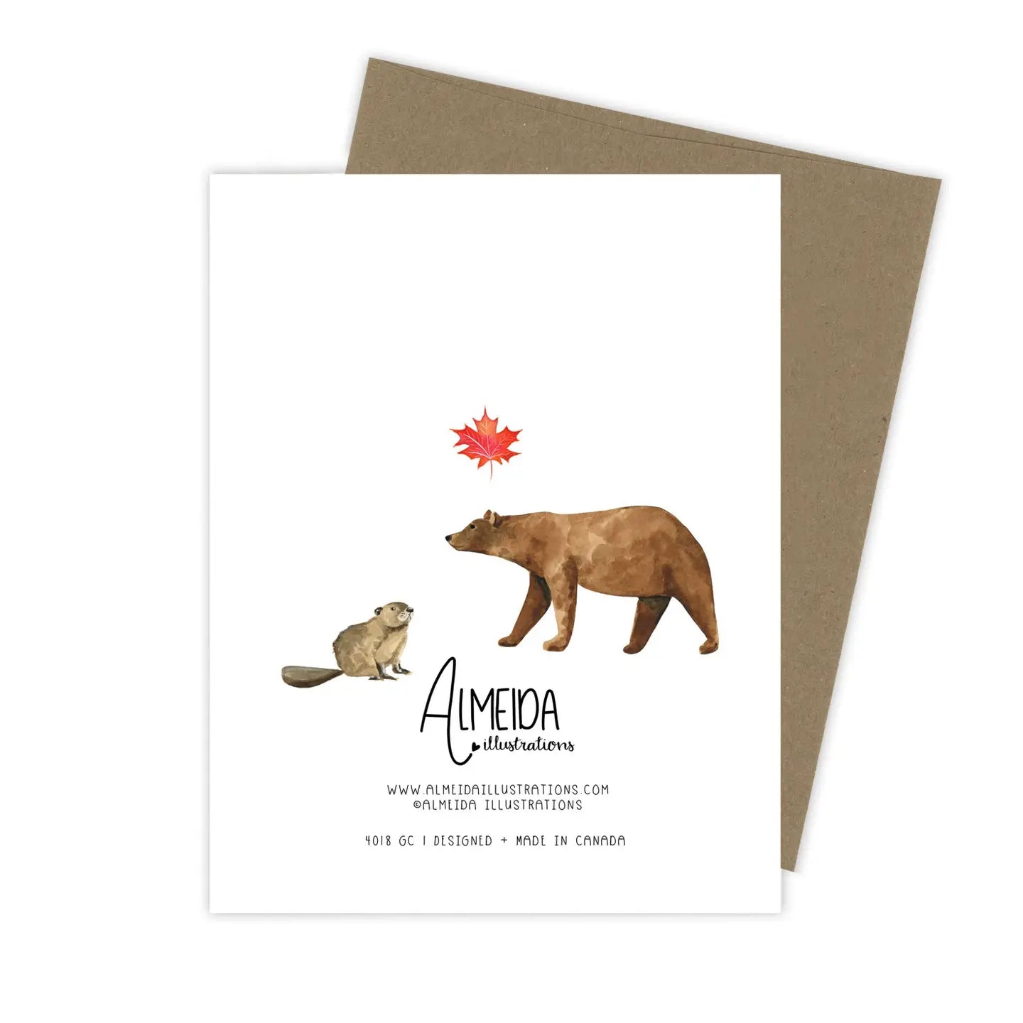 Canada Eh! Card | Canadian Animals | Kraft