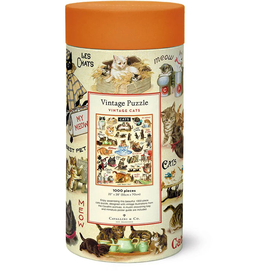 Vintage Cats 1000 Piece Puzzle