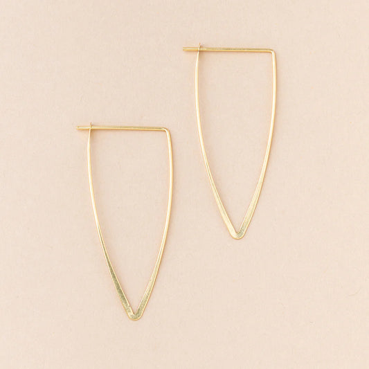 Galaxy Triangle Gold Vermeil - Refined Earring Collection