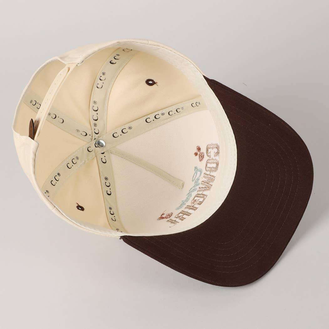 Caffeine Cowgirl One Cup At A Time Lettering Embroidery Cap
