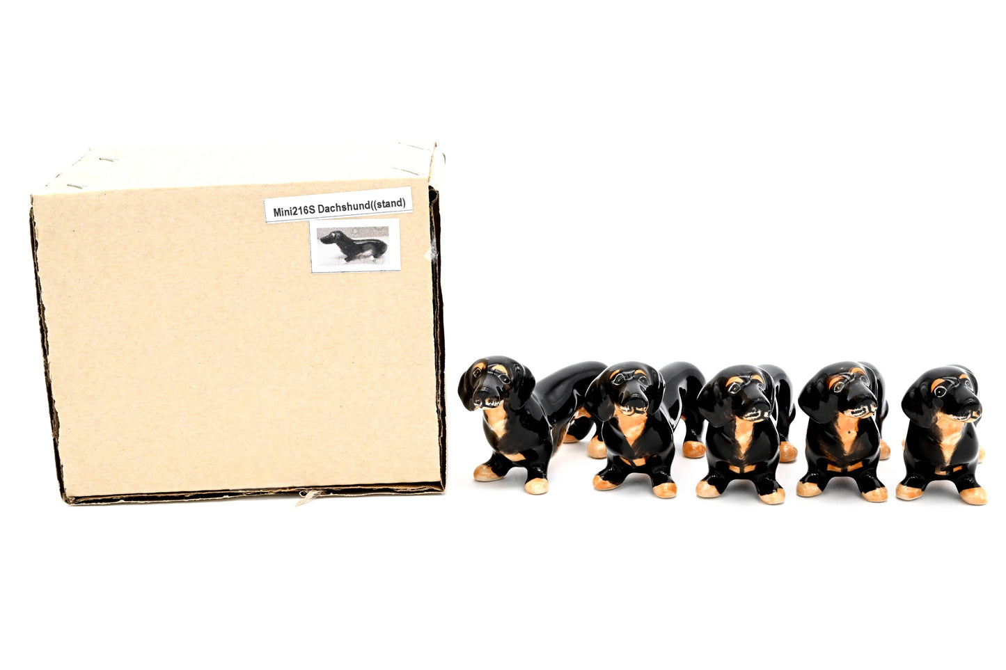 Miniature Ceramic Tiny Dachshund | Individual