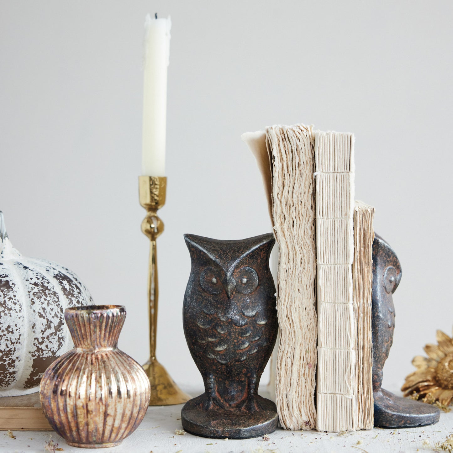 Resin Owl Shaped Candle Holder