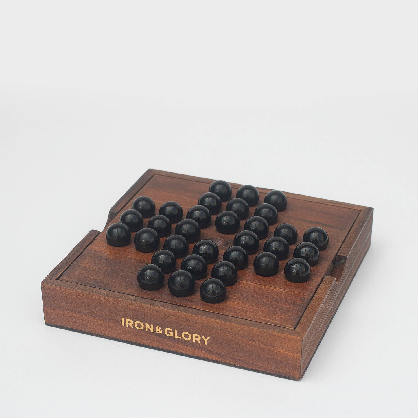 Iron & Glory Wooden Solitaire Game