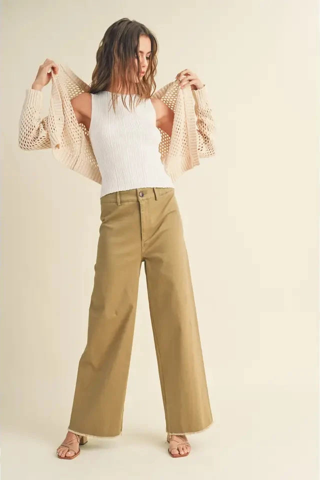 Crochet Knit Button Down Cardigan