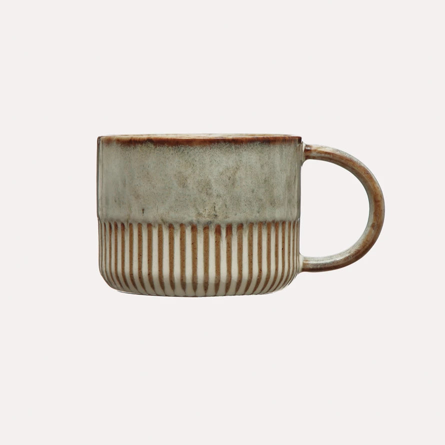 Stoneware Crimped Bottom Mug