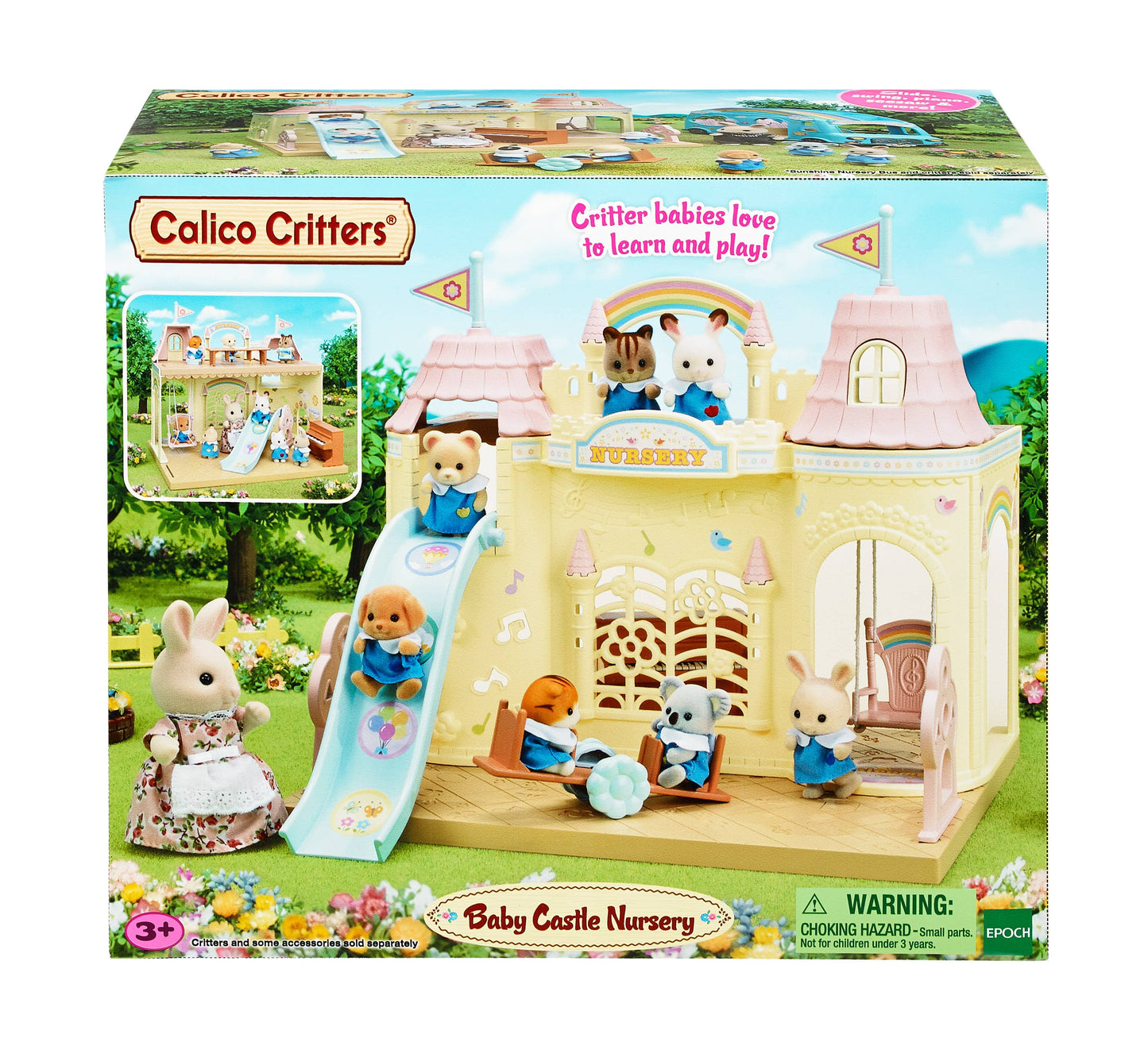 Dollhouse Playset, Baby Castle Nursery, Collectible Toys