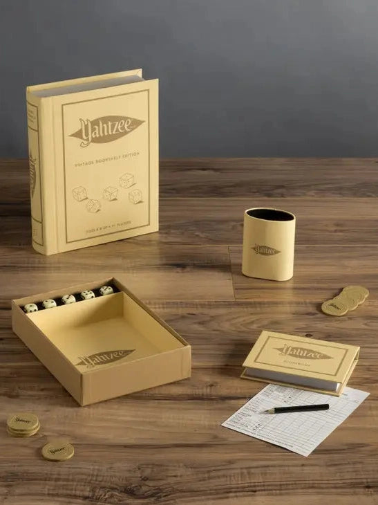WS Game Company Yahtzee Vintage Bookshelf Edition