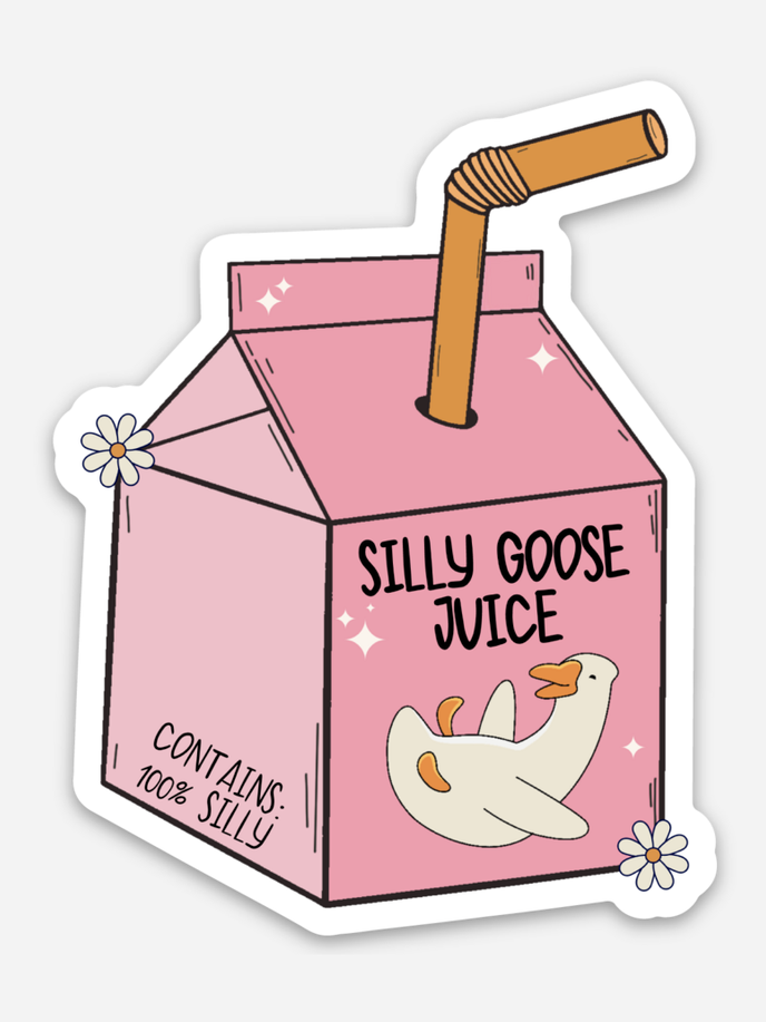 Silly Goose Juice Sticker