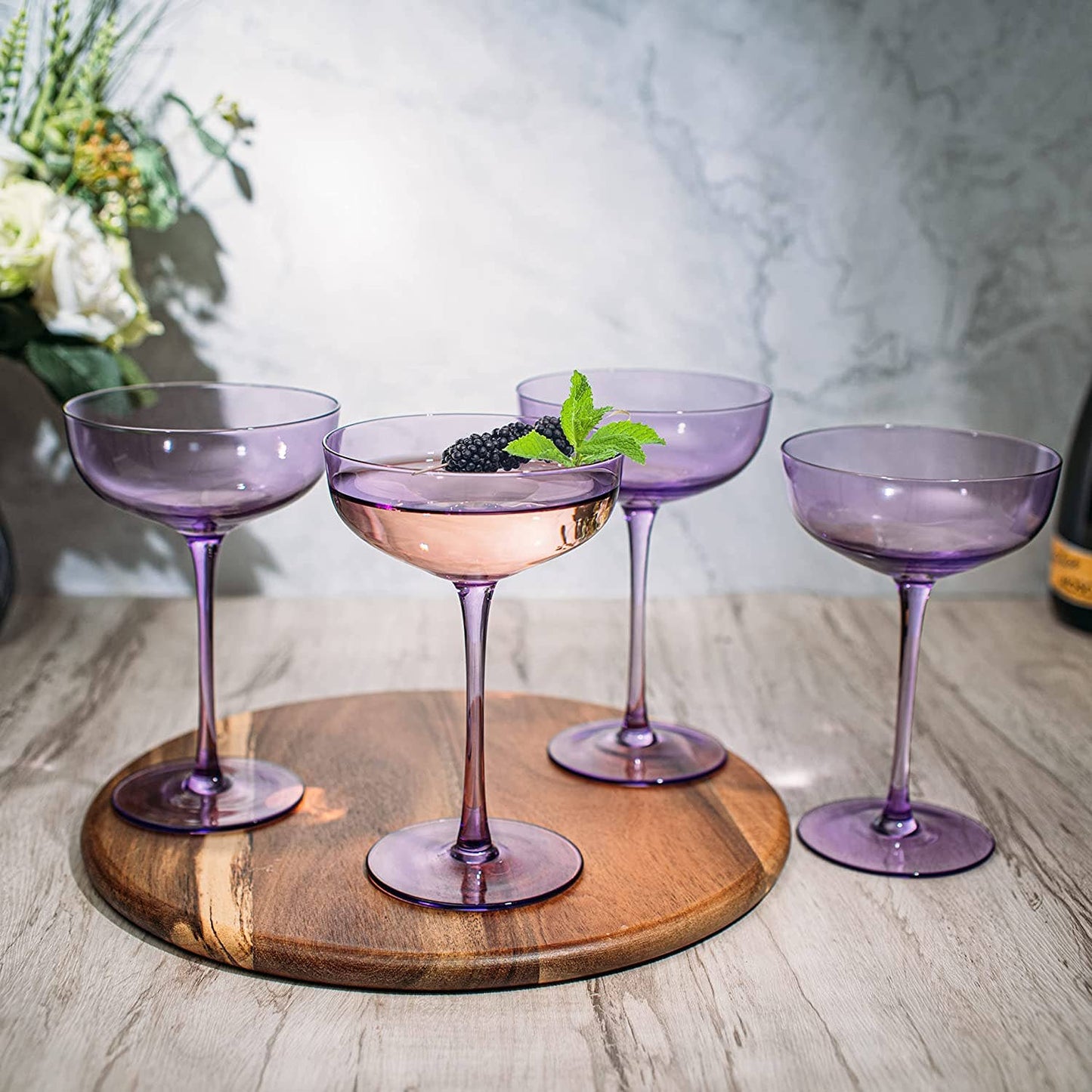 Coupe Glass | Lavender | 7 oz
