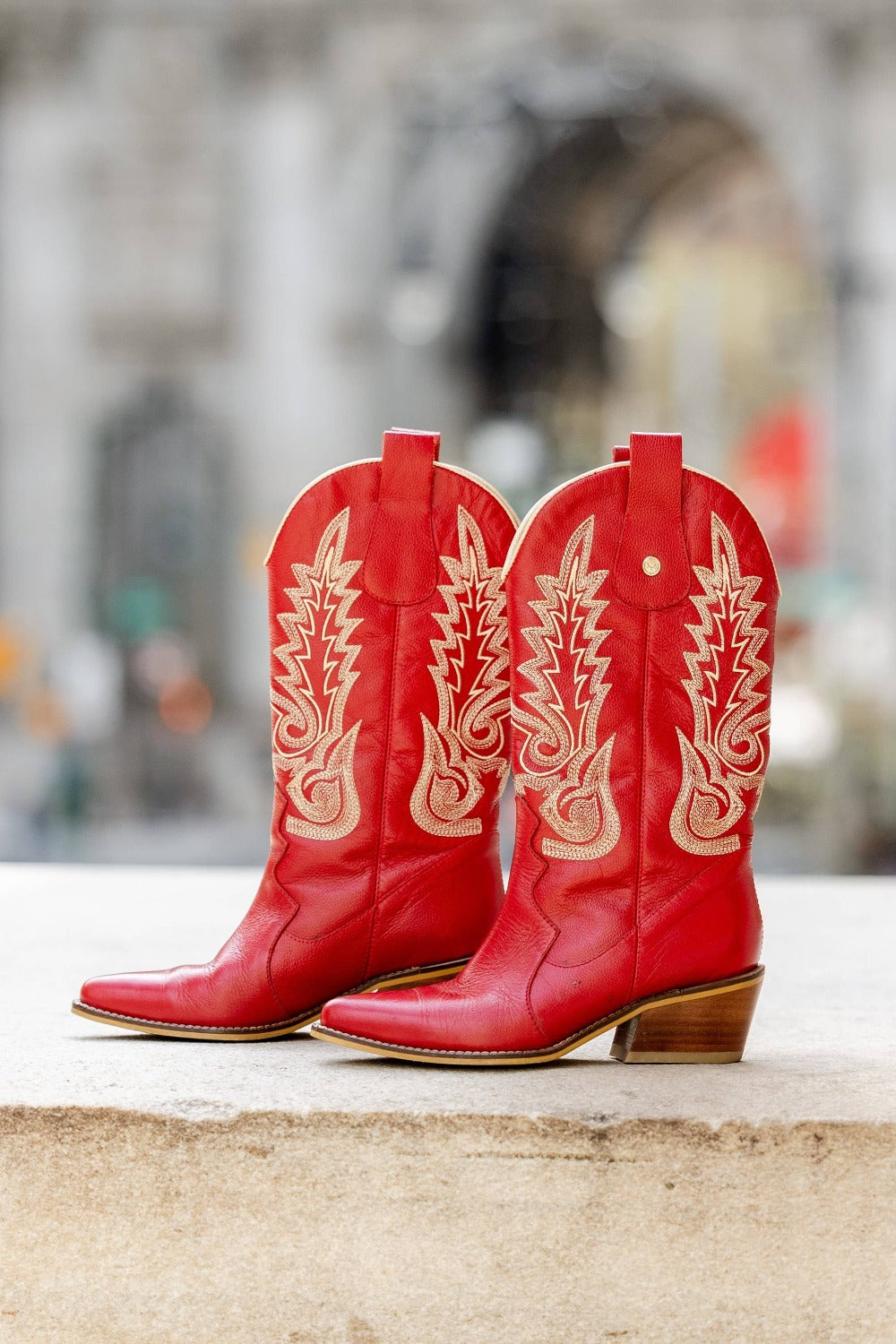 Loyal Western Cowboy Boots | Red Leather