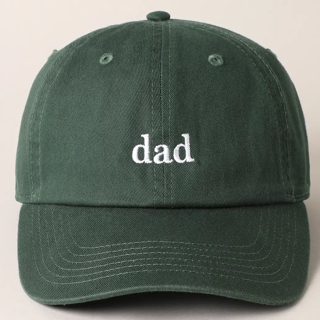 Father's Day Dad Baseball Cap | Dark Green