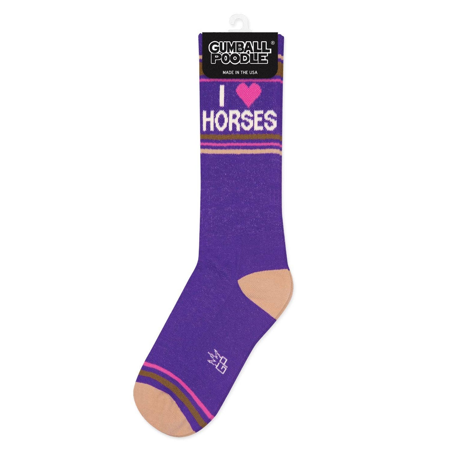 I ❤️ Horses Gym Crew Socks