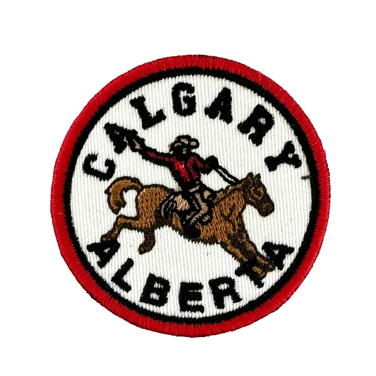 Calgary Cowboy Iron-On Embroidery Patch