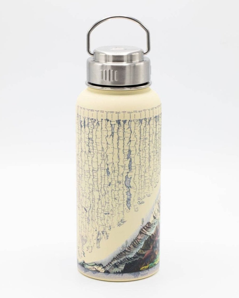 Rivers + Mountains 32 oz Steel Water Bottle